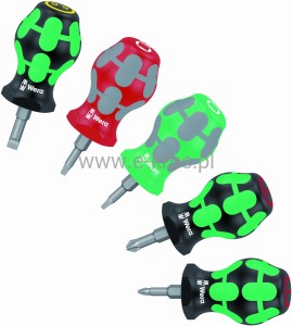 Zestaw wkrętaków krótkich 5szt. STUBBY Set 3 Wera 