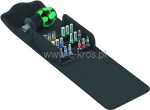 Zestaw końcówek z rękojeścią 19 el. Kompakt Stubby Wera