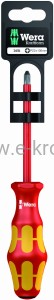Wkrętak krzyżowy VDE PZ2x100mm na blistrze Wera 
