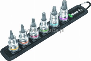 Zestaw końcówek nasadowych 6el. 1/2" zawieszka Wera 