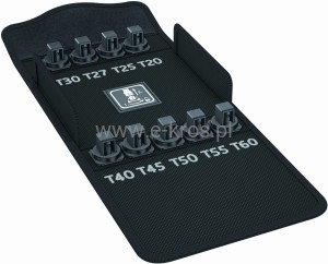 Etui tekstylne TORX C na 9 el.  Wera 
