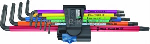 Klucze trzpieniowe 9 szt. TX XL Multicolour HF Wera  