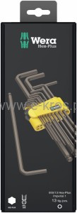 Klucze trzpieniowe z kulką Hex-Plus 13 szt. Wera