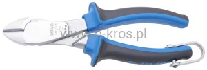 Szczypce tnące boczne 180mm wzmocnione chromowane z uchwytem Unior