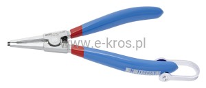 Szczypce do pierścieni zewnętrzne proste 180mm z uchwytem Unior