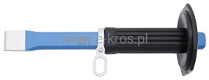 Przecinak płaski z osłoną dłoni 26x250mm z uchwytem Unior