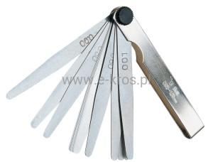 Szczelinomierz metryczny 0.05-1.0mm 20 elementów Unior