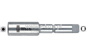 Uchwyt uniwersalny z magnes. 1/4''x 55mm Inox Wera