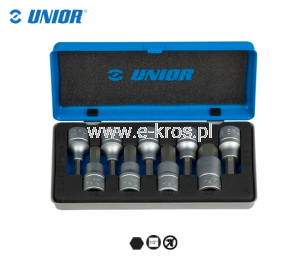 Zestaw nasadek 1/2" z imbus HX 9 szt. Unior