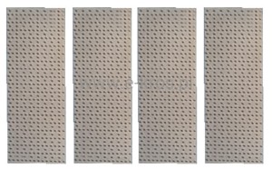 Perforowane plecy do narożnego modułowego stołu warsztatowego 4 szt. Unior