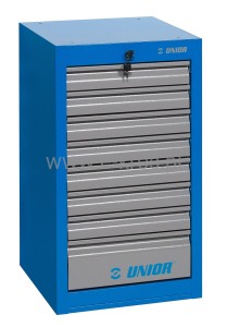 Szafka narzędziowa 475x650x870mm 8 szuflad Unior