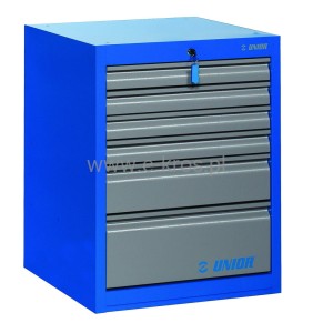 Szafka narzędziowa szeroka do stołu z 6 szufladami 663x650x870mm Unior