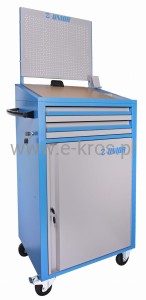 Stół mobilny z panelem narzędziowym i drzwiami 770x673x460.5mm Unior