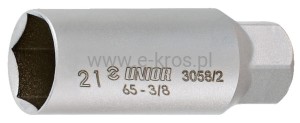 Nasadka 3/8" 21mm cienkościenna do świec zapłonowych Unior