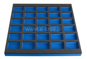 Wkładka SOS do dużej szafki narzędziowej 30 przegródek 562x570x40mm Unior
