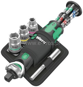 Grzechotka Zyklop Pocket 8009 zestaw 18el. Wera