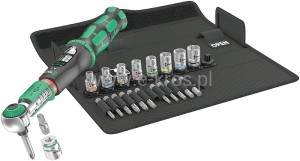Zestaw narzędzi z kluczem dynamometrycznym Safe-Torque A2 Set 1, 2-12Nm - 23el Wera