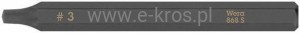 Końcówka kwadratowa 3x70mm 868 S Wera