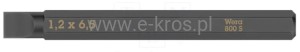 Końcówka płaska 1.2x6.5/70mm 800 S Wera