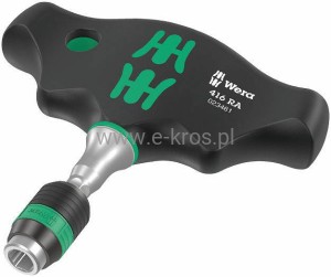Rękojeść typu ''T'' do trzpieni 1/4" x 45mm Rapidaptor 416 RA Wera