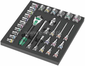 Zestaw narzędzi Zyklop 1/2" 8000 C na wkładce - 31el. Wera