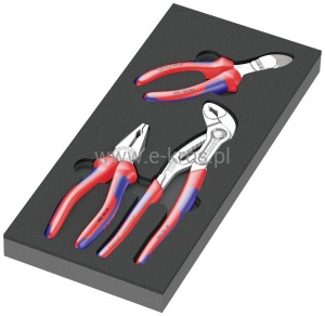 Zestaw szczypiec KNIPEX na wkładce - 3szt. Wera