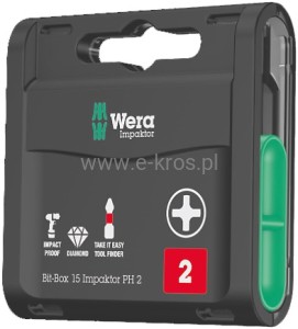 Zestaw końcówek Bit-Box Impaktor PH 2x25mm 15szt. 
