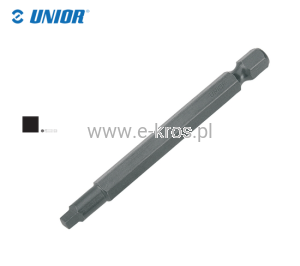 Końcówka kwadratowa 2/ 75mm 3szt. Unior