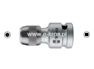 Adapter do bitów 1/4''x43mm kwadrat 3/8'' Wera