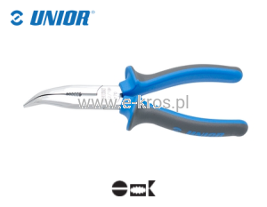 Szczypce tnące półokr. zagięte 200mm chrom Unior
