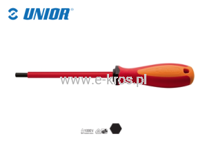 Wkrętak imbusowy VDE 4.0x75mm Unior