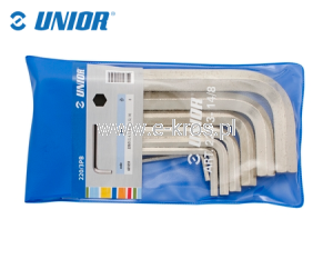 Zestaw kluczy imbusowych 3-10mm 6 szt. etui Unior
