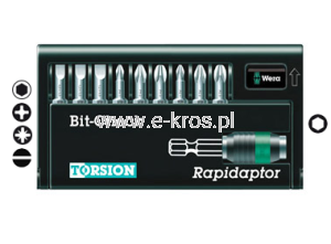 Zestaw końcówek z uchwytem 10el. Torsion 8600-9