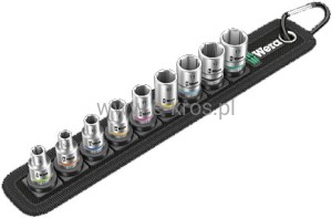 Zestaw nasadek 1/4" Zyklop 9szt. Belt 4 Wera