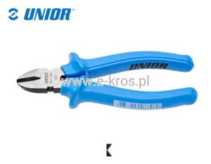 Szczypce tnące boczne 140mm czarne Unior