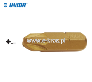 Końcówka PZ 2x25mm tytan 3szt. Unior