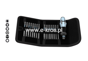 Zestaw końcówek Inox z rękojeścią 16szt.