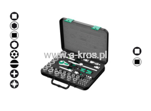 Grzechotka 3/8” Zyklop zestaw 43el. SB2 Wera