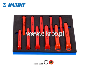 Zestaw kluczy oczkowych VDE 11szt. 10-24mm Unior