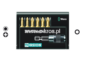 Zestaw końcówek z uchwytem  7el. Torsion 8055-6
