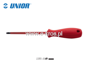 Wkrętak płaski VDE 0.8x4.0x100mm Unior