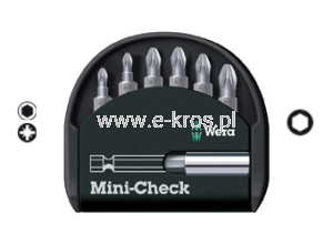 Zestaw końcówek z uchwytem  7el. Mini-Check PZ