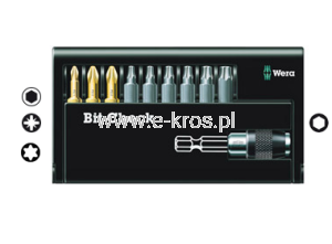 Zestaw końcówek z uchwytem 10el. PZ/Torx 8155/67-9