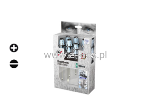 Zestaw wkrętaków Inox + wieszak PH/SL 6szt.