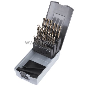 Wiertła do metalu HSS-G COBALT 1-10mm (25 szt.)