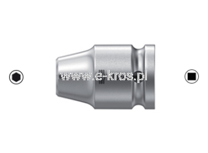 Adapter do bitów 1/4''x30mm kwadrat 3/8'' Wera