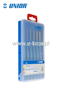 Zestaw wybijaków cylindrycznych 2-8mm 6el. Unior