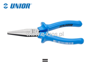 Szczypce płaskie 160mm dł. czarne Unior