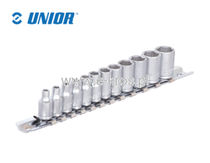 Zestaw nasadek 1/4" 4-13mm 12szt. Unior