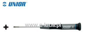 Wkrętak precyzyjny krzyżowy PZ 1x80mm Unior